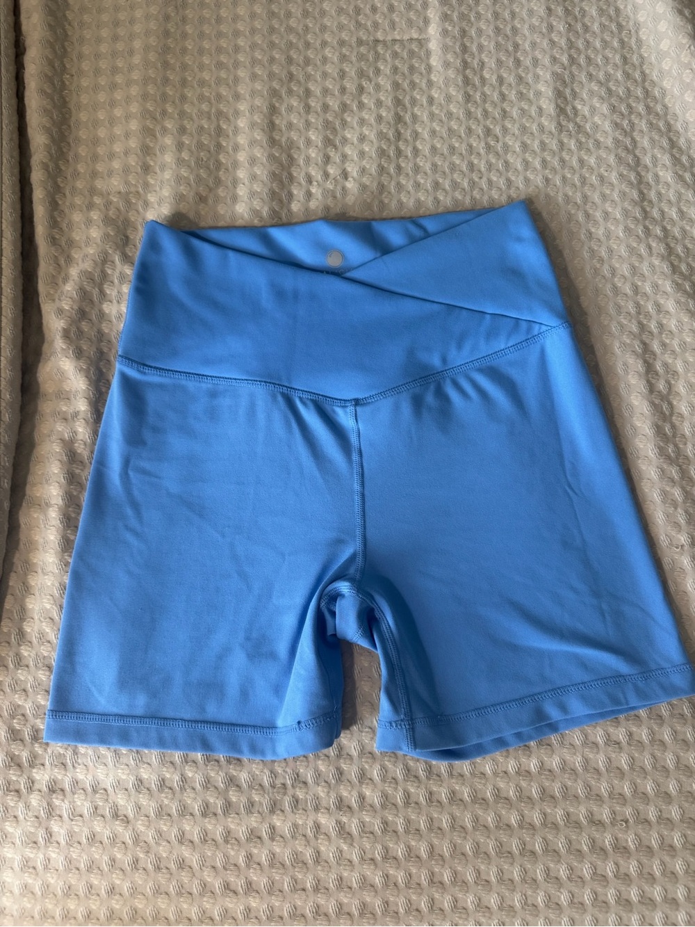 Yogalicious Sky Blue High-Waist Bike Shorts